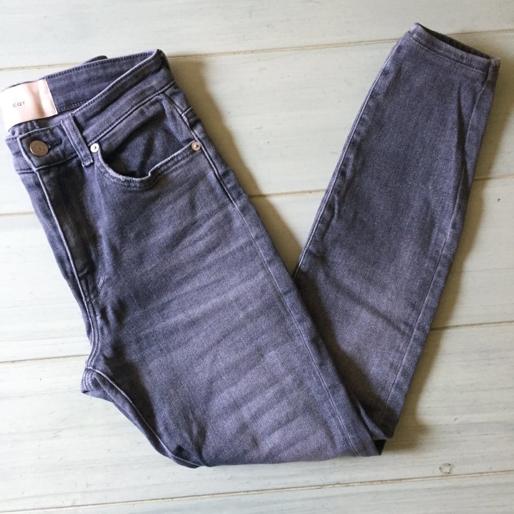 Cqy Palme High Rise Skinny Jeans In Heavenly Grey View 4